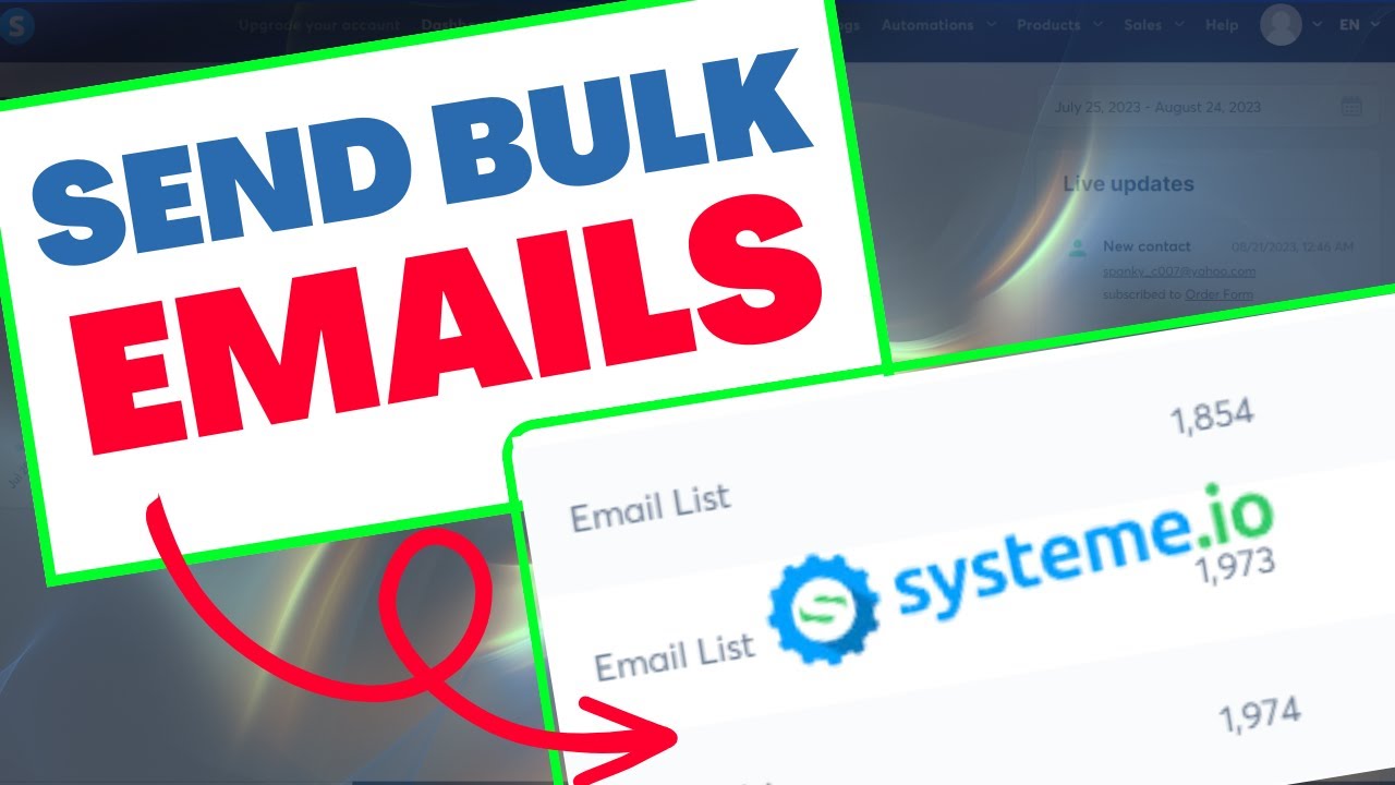How To Send Bulk Emails Daily Using Systeme.io 2024 Updated